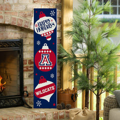 University of Arizona 47" Double Sided Leaner, Christmas