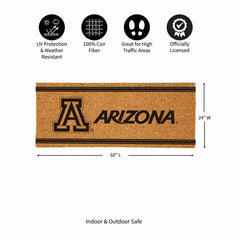 University of Arizona Extra Large One Color Coir Mat, 60"x24"