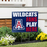 University of Arizona Coroplast Yard Sign "Fans Play Here"