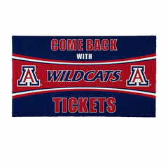 28" x 16" PVC Trapper Mat, Come Back with Tickets, University of Arizo