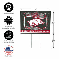 University of Arkansas Yard Sign, Patriotic