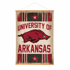 University of Arkansas, Canvas Wall Tapestry, Large, 54x36