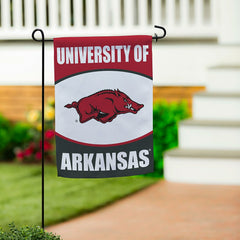 University of Arkansas Suede Garden Flag