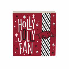 University of Arkansas Block, Holiday, 6x6