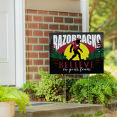 University of Arkansas Yard Sign, Bigfoot
