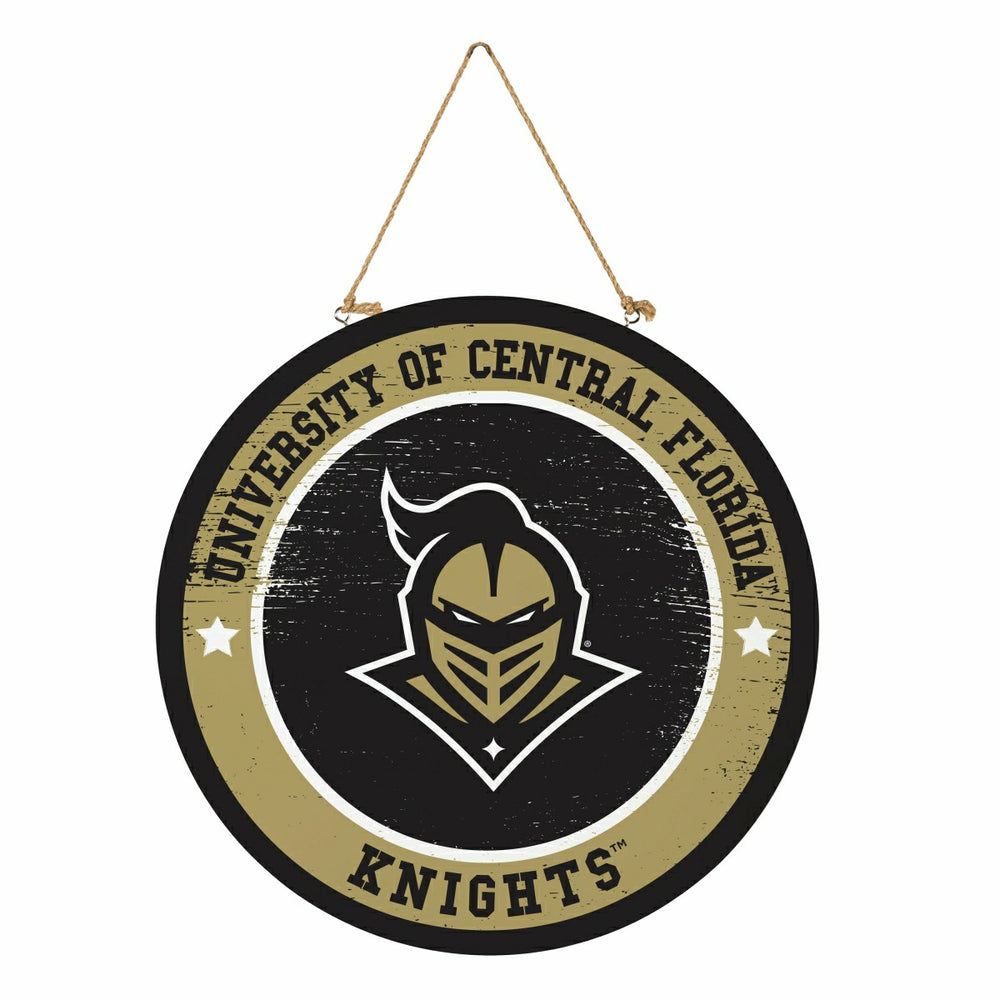 University of Central Florida Round Door Décor with Hanging Rope, 18x1
