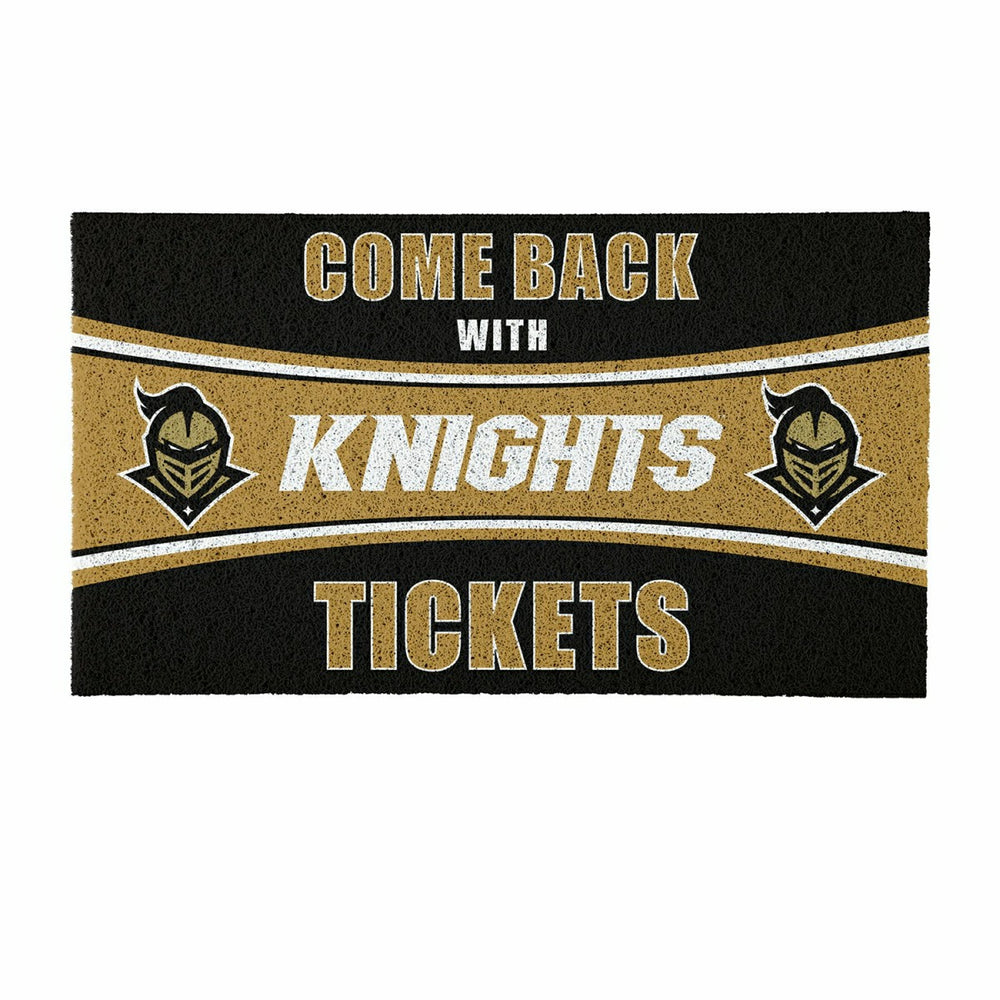 28" x 16" PVC Trapper Mat, Come Back with Tickets, University of Centr