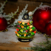 4" Mini LED Tabletop Christmas Tree, Set of 2, University of Colorado