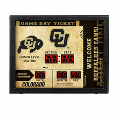 Bluetooth Scoreboard Wall Clock, University of Colorado