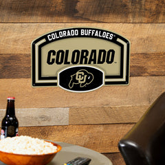 University of Colorado USA Embossed Steel Wall Sign, 11" x 17"