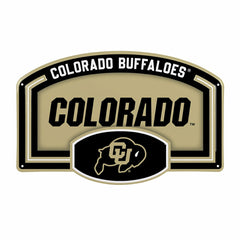 University of Colorado USA Embossed Steel Wall Sign, 11" x 17"