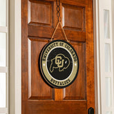 University of Colorado Round Door Décor with Hanging Rope, 18x18