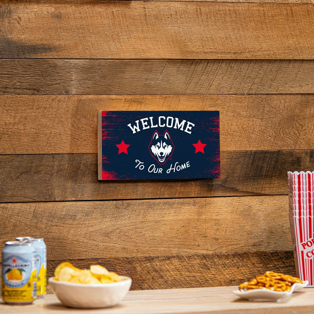 University of Connecticut Wood Wall Sign, 6x11