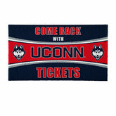 28" x 16" PVC Trapper Mat, Come Back with Tickets, Uconn