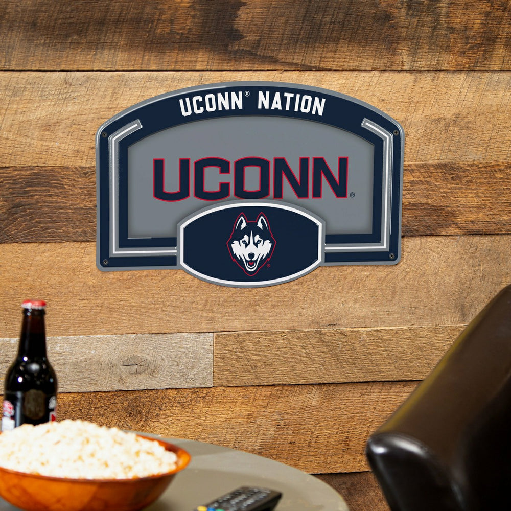 University of Connecticut USA Embossed Steel Wall Sign, 11" x 17"