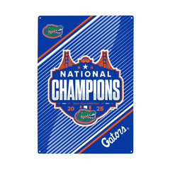 University of Florida, Mens NCAA Basketball Champions Metal Wall Sign,