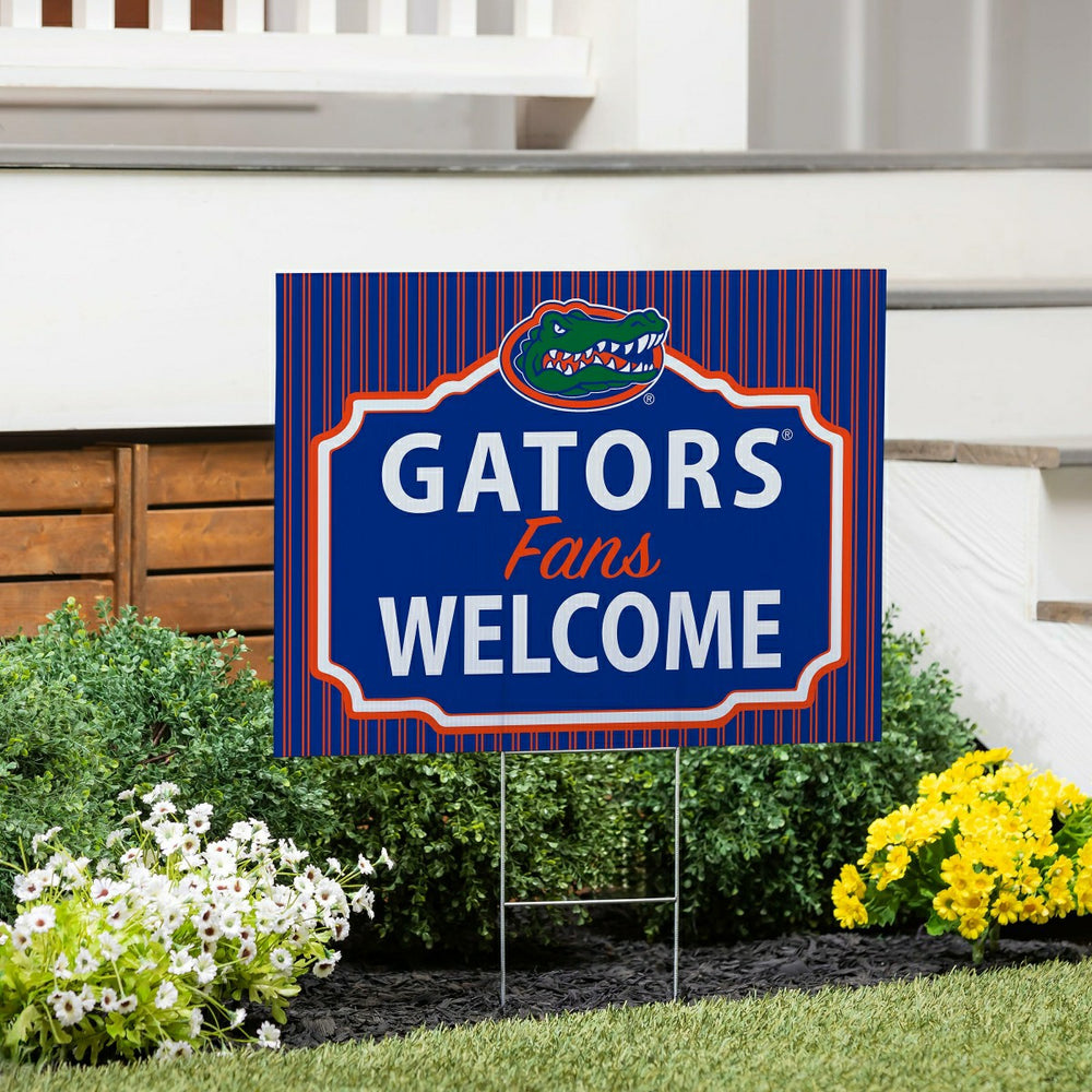 University of Florida Coroplast Yard Sign, "Fans Welcome"