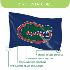 University of Florida Single Sided Flag w/ 2 Grommets, 3'x5'