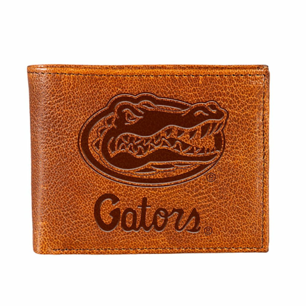 University of Florida, Embossed 100% Genuine Tumbled Leather Passcase