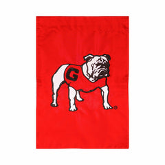 University of Georgia Alternate Bulldog Logo Applique Garden Flag