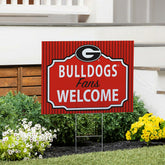 University of Georgia Coroplast Yard Sign, "Fans Welcome"