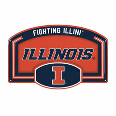 University of Illinois USA Embossed Steel Wall Sign, 11" x 17"