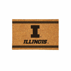 University of Illinois Large One Color Coir Mat, 36"x24"