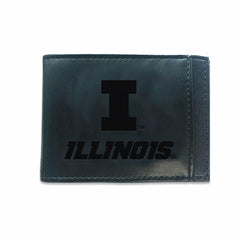 Front Pocket Wallet w/ RFID Blocking, University of Illinois, Black