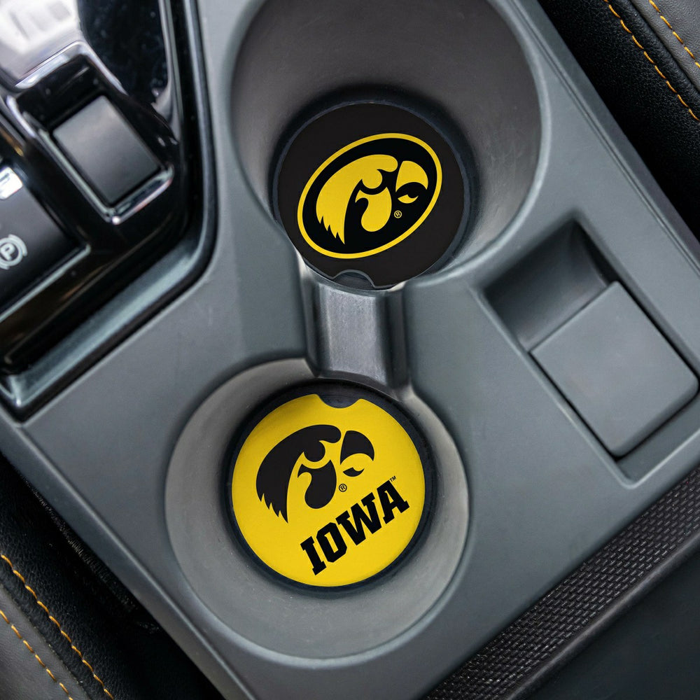 University of Iowa Car Coaster Set, 2pc