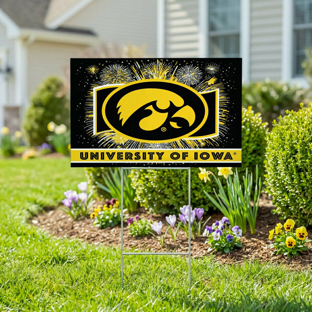 University of Iowa Yard Sign, Patriotic