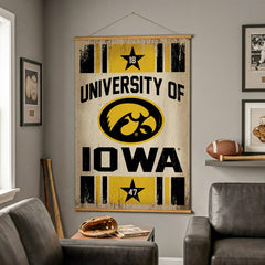 University of Iowa, Canvas Wall Tapestry, Large, 54x36