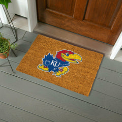 Coir Mat, 16"x28", University of Kansas
