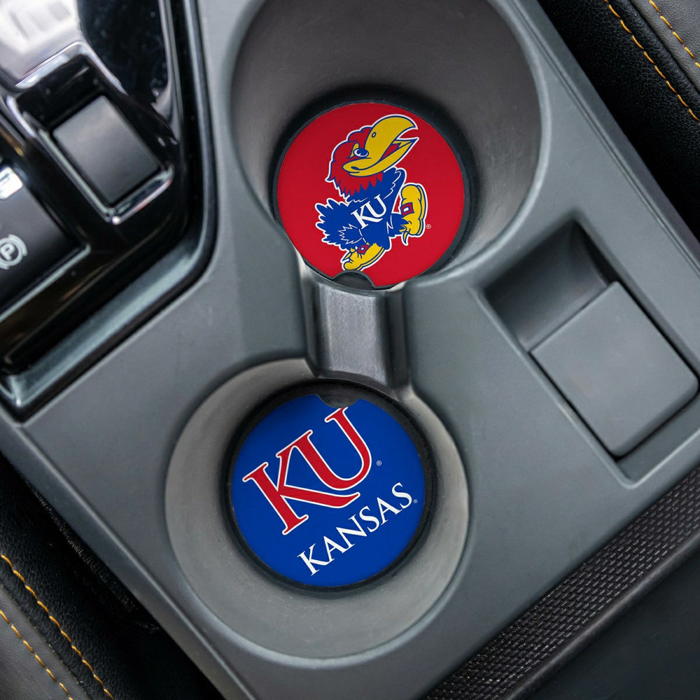 University of Kansas Car Coaster Set, 2pc