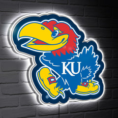 LED Wall Decor, Glazelite, College Mascot, University of Kansas