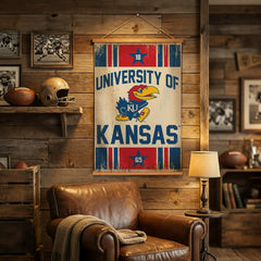University of Kansas, Canvas Wall Tapestry, Medium, 36x24