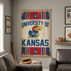 University of Kansas, Canvas Wall Tapestry, Large, 54x36