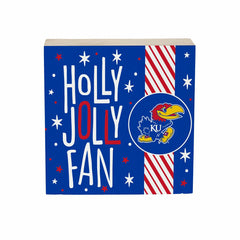 University of Kansas Block, Holiday, 6x6