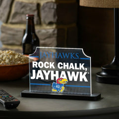 University of Kansas College Rectangle Desklite LED Decor