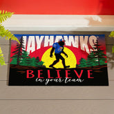 University of Kansas Bigfoot PVC Mat, 28"x16"