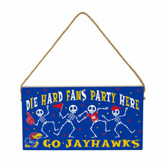 University of Kansas Halloween Wood Wall Sign, 6x11