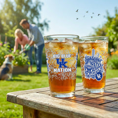 University of Kentucky 16oz Glass pint, Set of 2