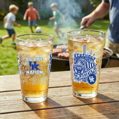 University of Kentucky 16oz Glass pint, Set of 2