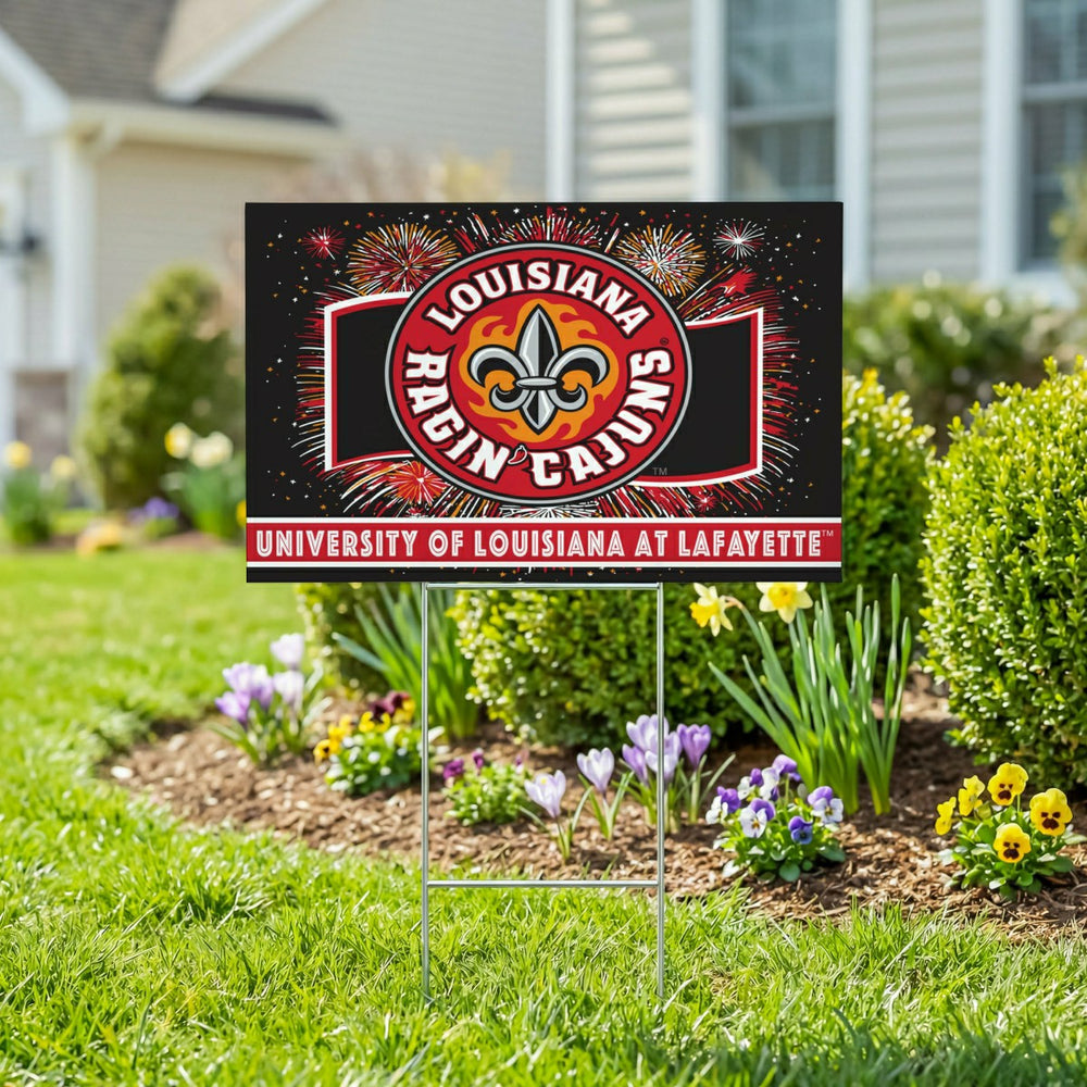 University of Louisiana at Lafayette Yard Sign, Patriotic