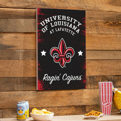 Louisiana at Lafayette University Wood Wall Sign, 16x24