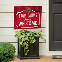 Louisiana at Lafayette University Coroplast Yard Sign, "Fans Welcome"