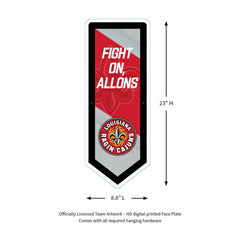 LED Wall Decor, Pennant, University of Louisiana-Lafayette