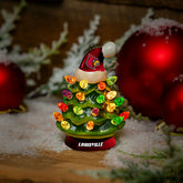 4" Mini LED Tabletop Christmas Tree, Set of 2, University of Louisvill