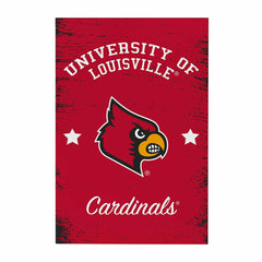 University of Louisville Wood Wall Sign, 16x24