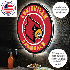 LED Wall Decor, Round, University of Louisville