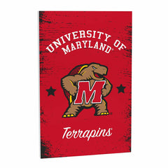 University of Maryland Wood Wall Sign, 16x24